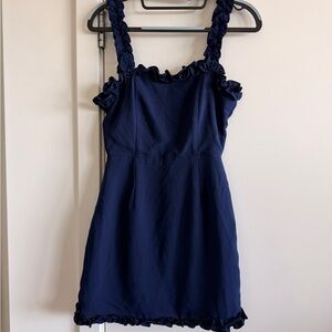New Superdown Midnight Blue Ruffle Dress